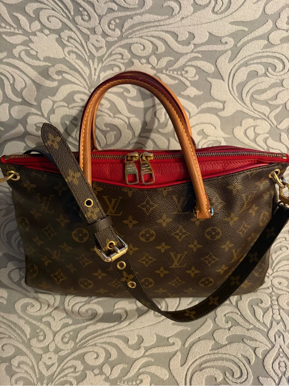 Louis Vuitton Pallas Brown Monogram Satchel